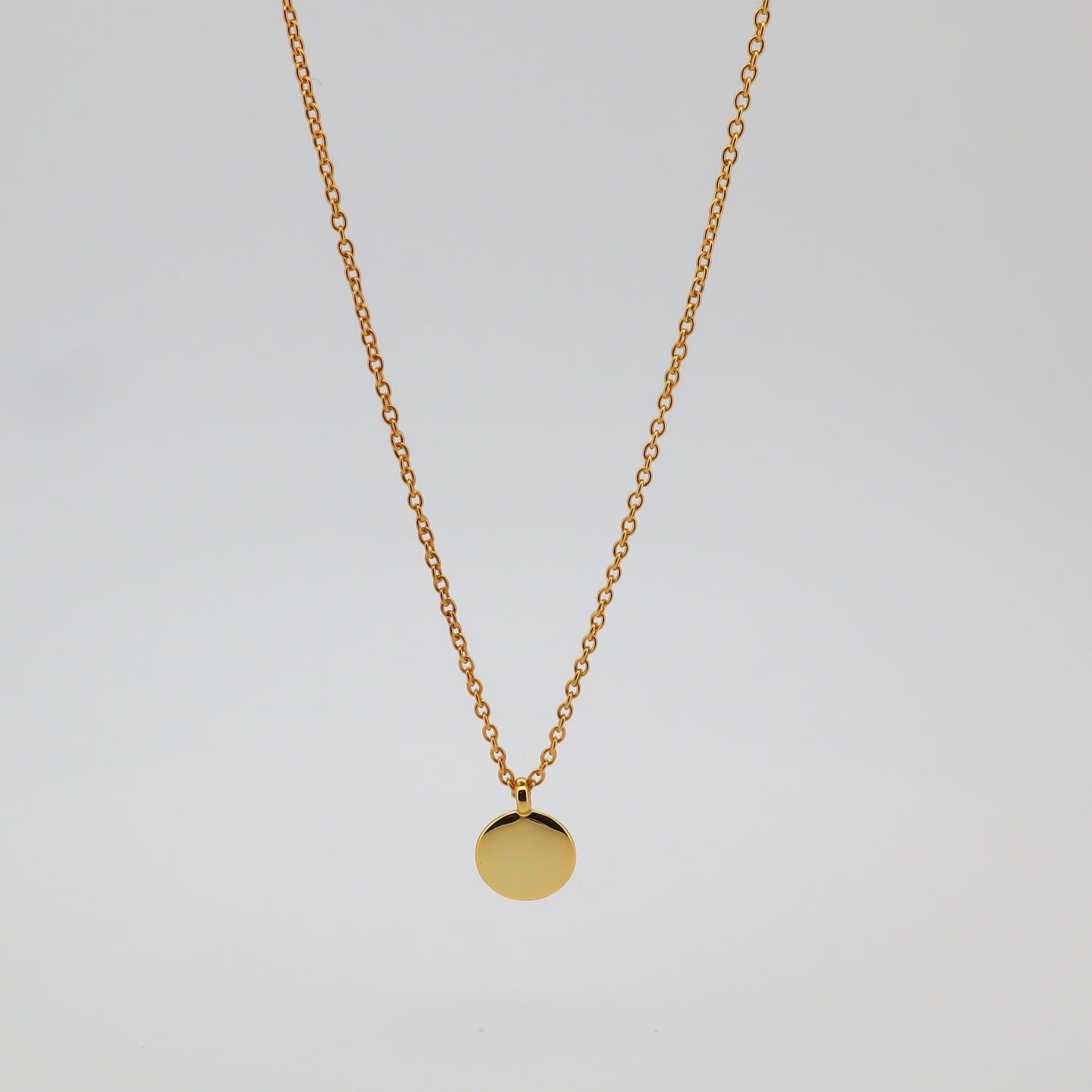Coin Pendant Necklace Gold