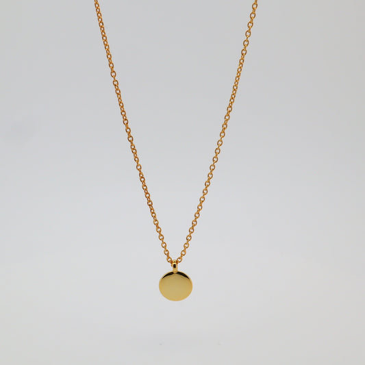 Coin Pendant Necklace Gold
