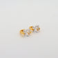 Square Elegance Hoops Gold