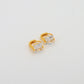 Square Elegance Hoops Gold