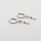 Lucky Charm Hoops Silver