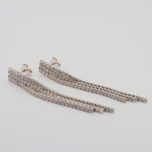 Cascading Earring Silver