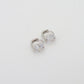 Square Elegance Hoops Silver