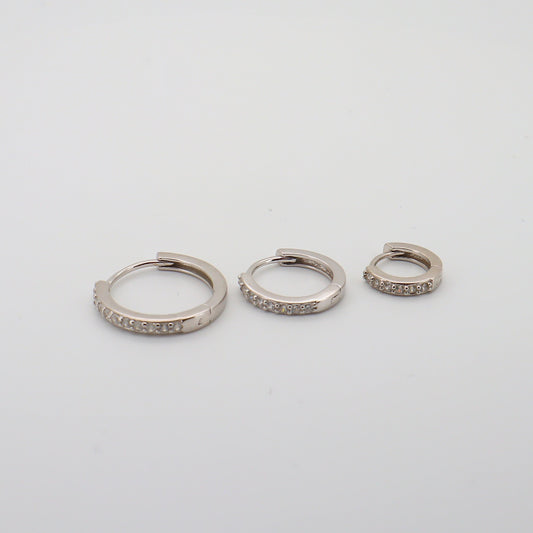 Timeless Hoops Silver