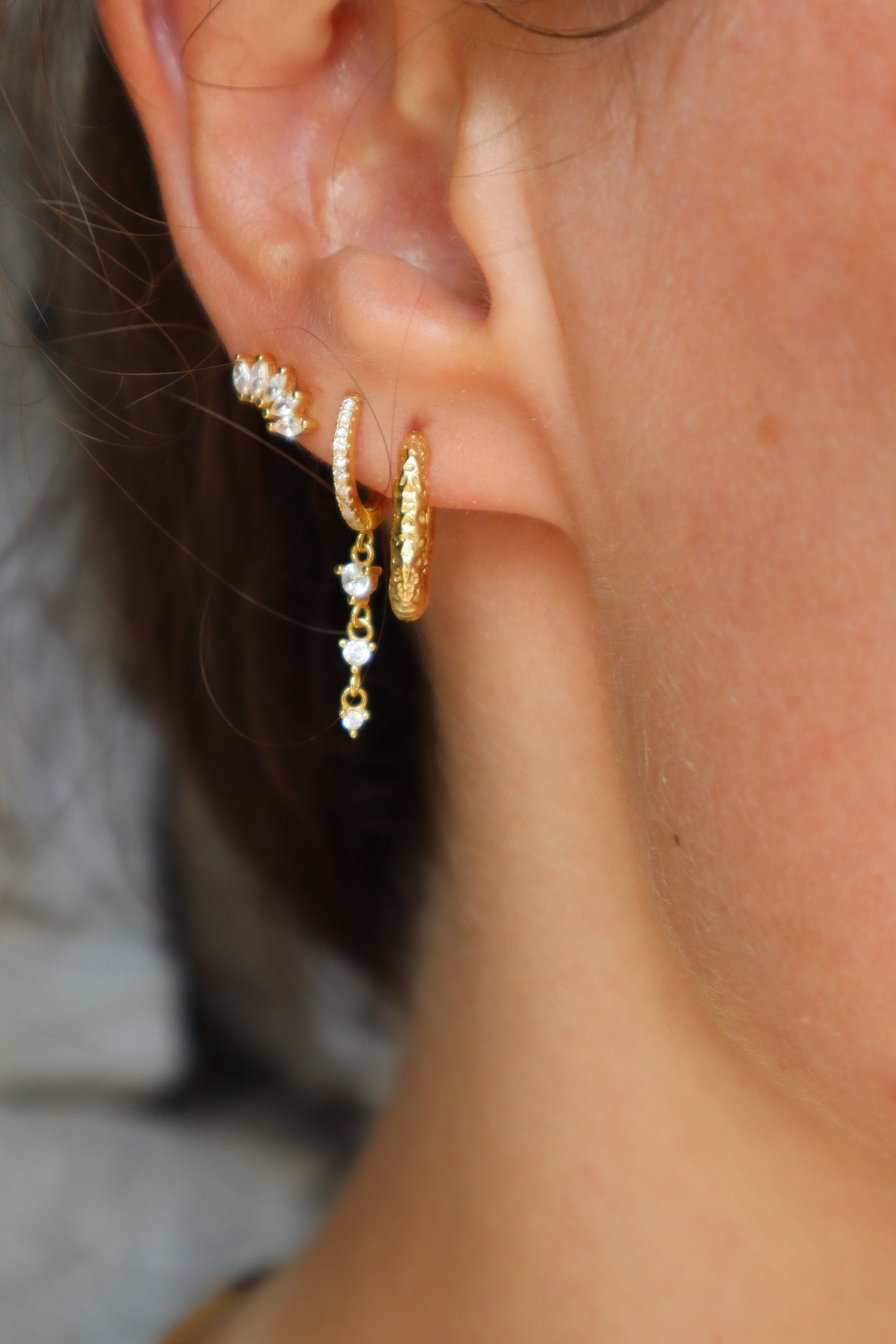 Lucky Charm Hoops Gold