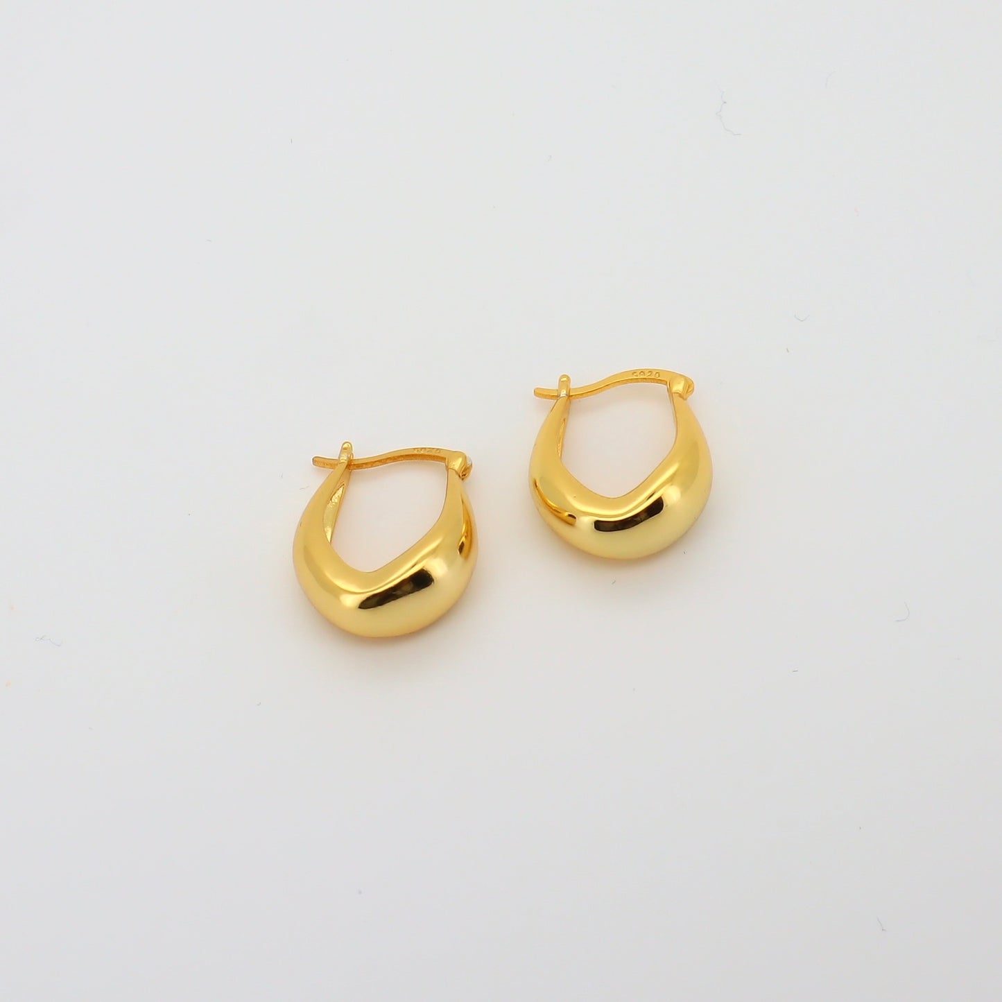 Drop Chunky Hoops Gold