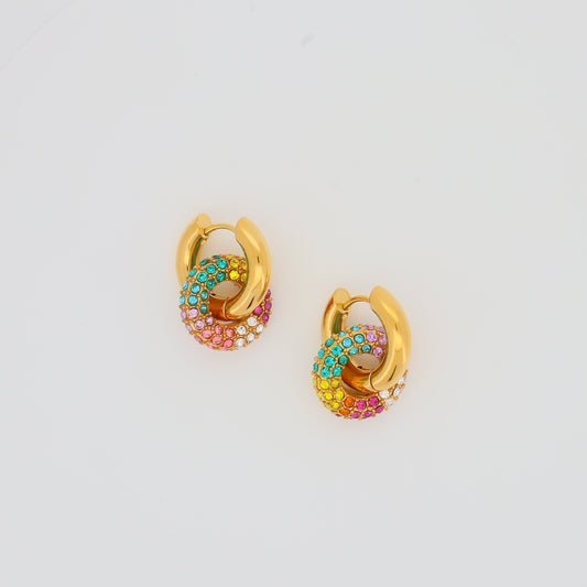Rainbow Chunky Hoops