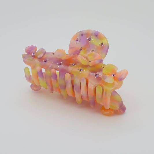 Flower Delight Claw Apricot