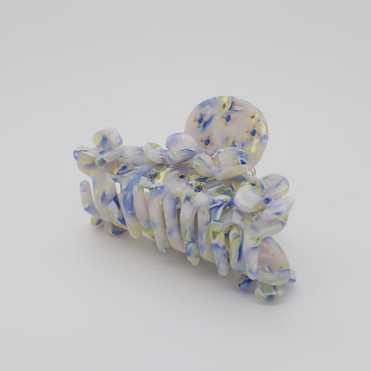 Flower Delight Claw Blue