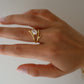 Crystal Cluster Ring Gold