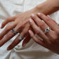 Crystal Cluster Ring Silver