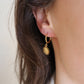 Sunburst Charm Hoops