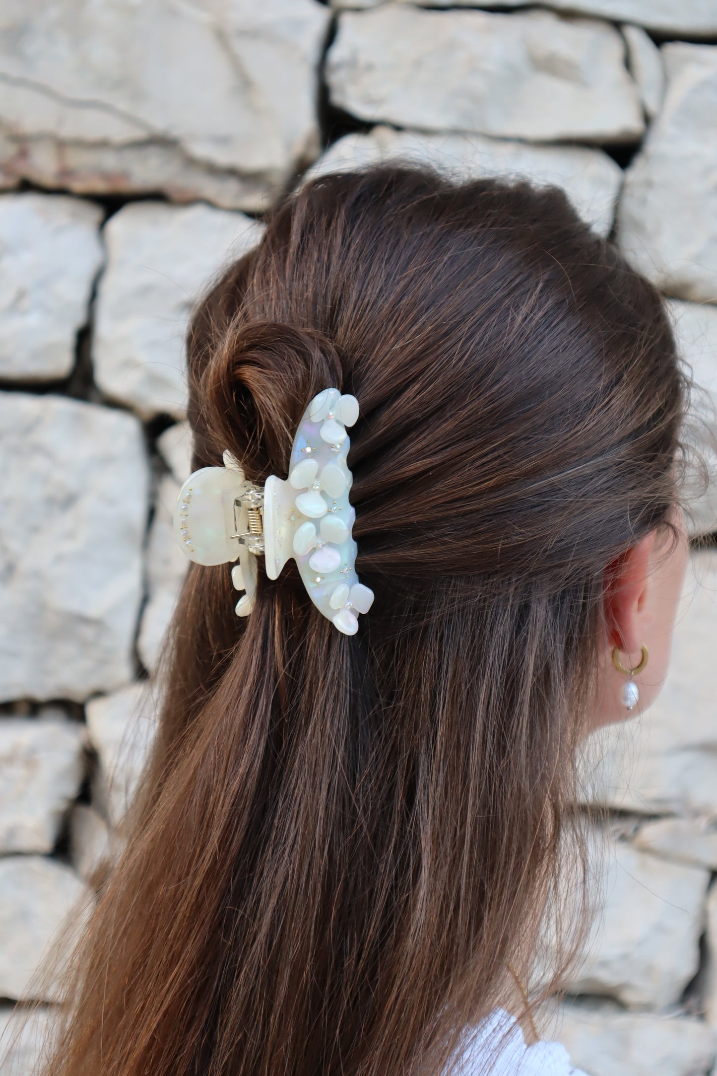 Flower Delight Claw White
