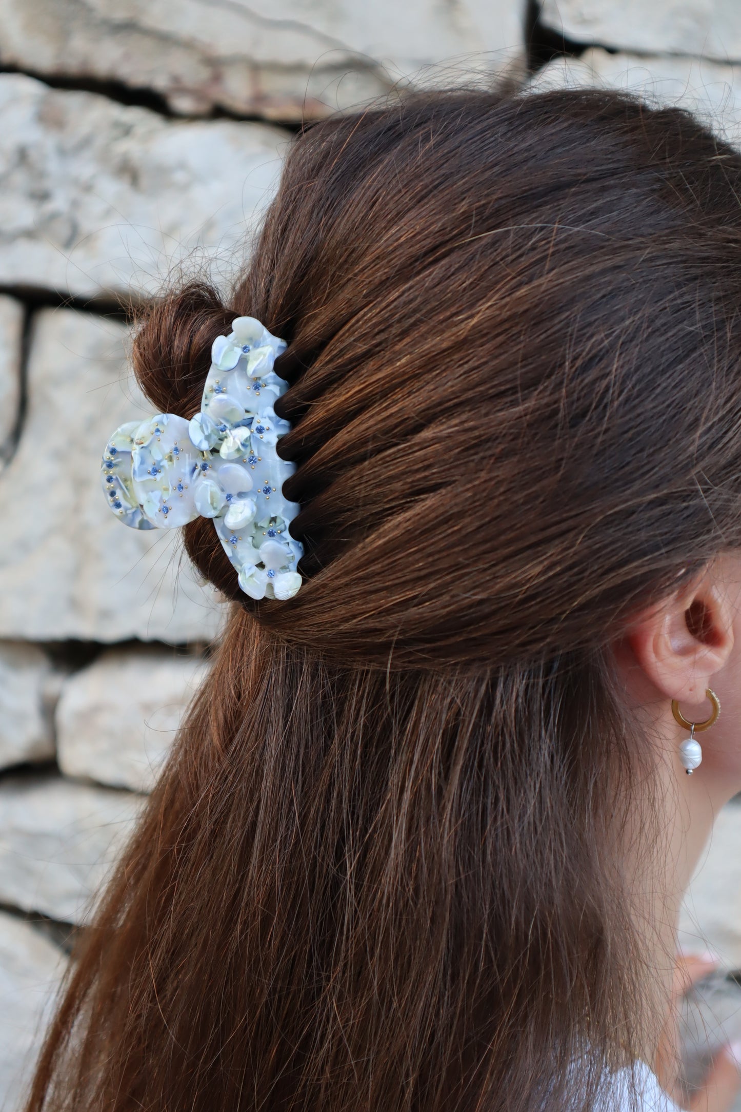 Flower Delight Claw Blue