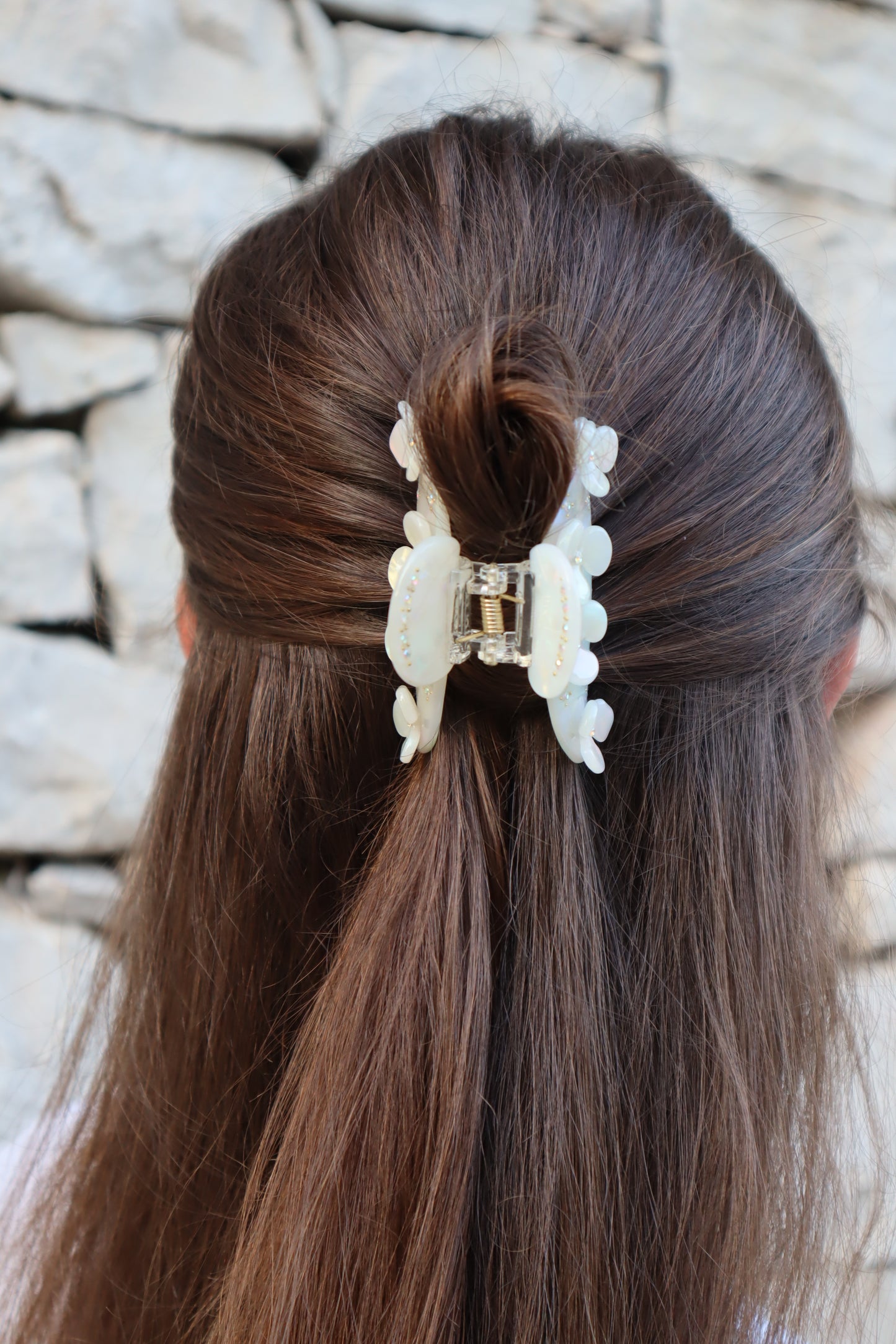 Flower Delight Claw White