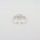 Croissant Zirconia Ring Silver