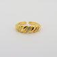 Croissant Zirconia Ring Gold