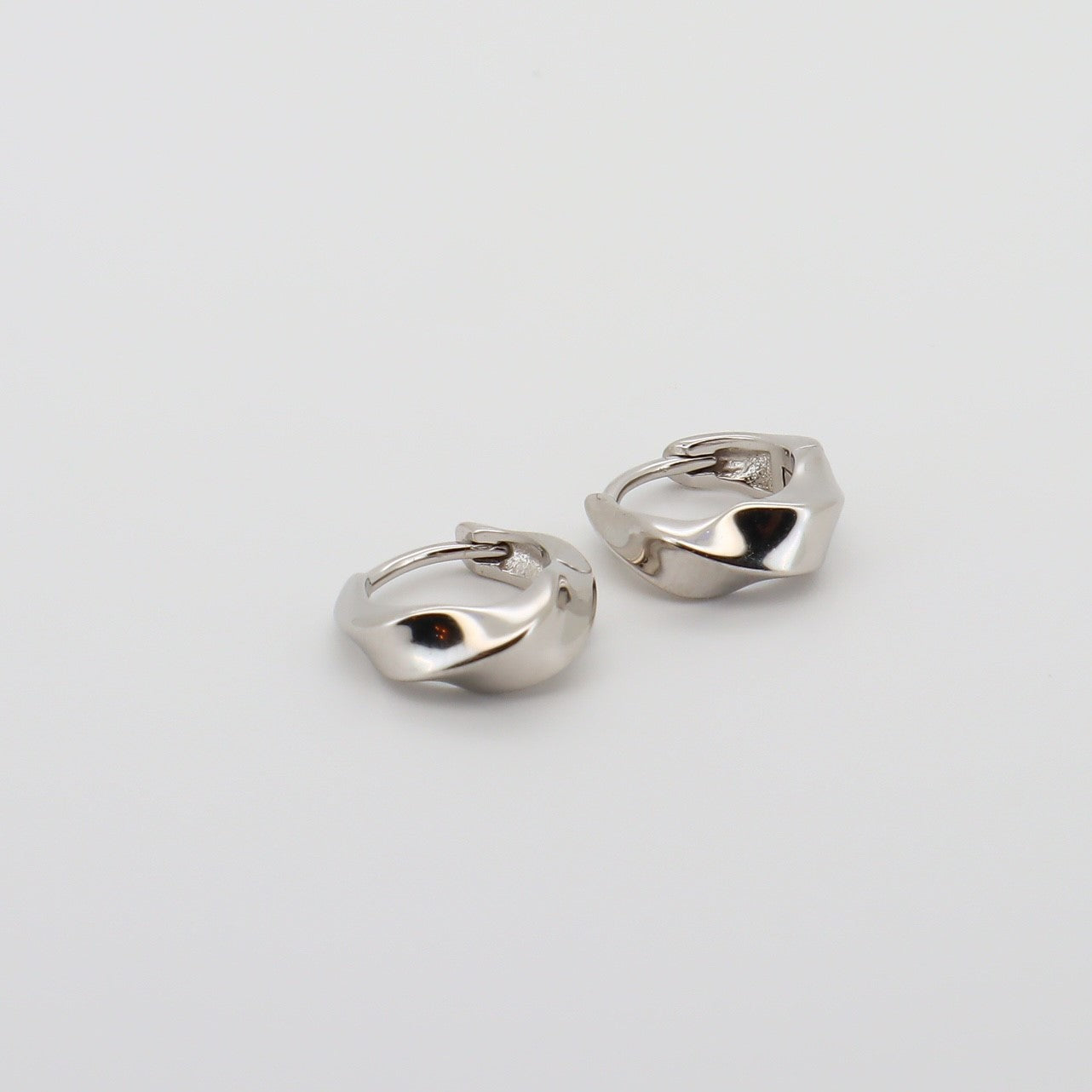 Twisted Hoops Silver
