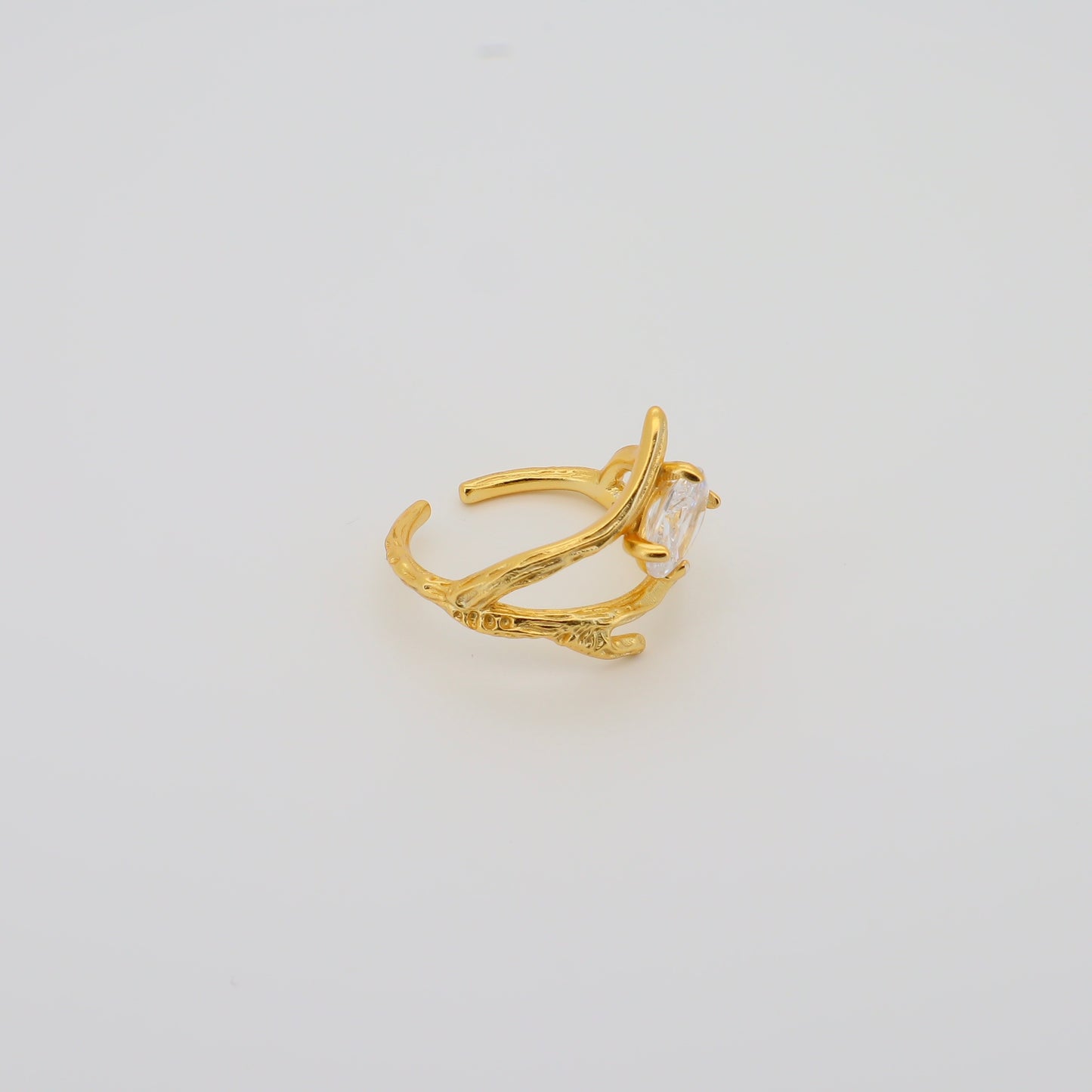Crystal Cluster Ring Gold