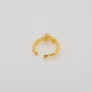 Solin Zirconia Ring Gold