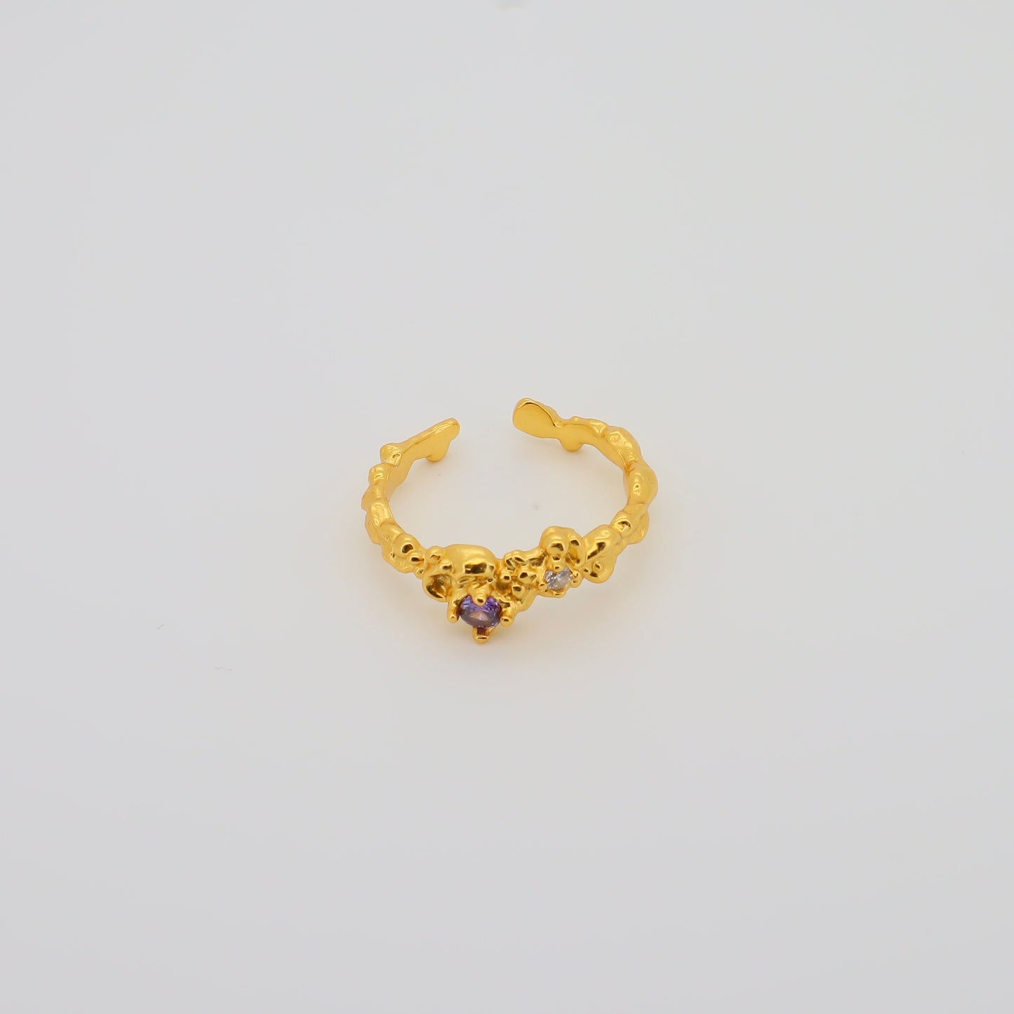 Solin Zirconia Ring Gold